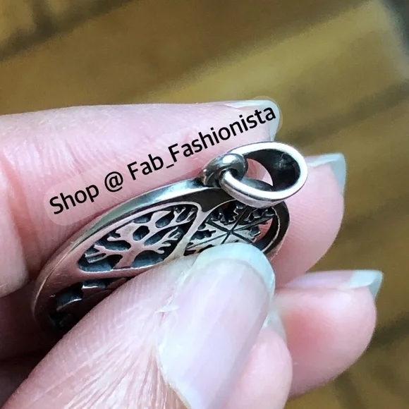 James Avery Four Seasons sterling silver retired pendant